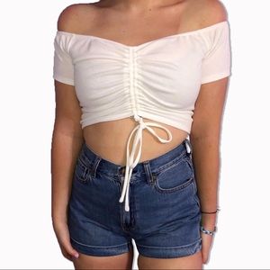 Forever21 singed crop top